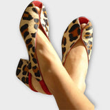 Valeria | Sandale cu toc leopard