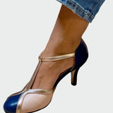 Juno | Sandale cu toc retro T-straps