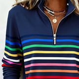 Uschi | Pulover Elegant cu Fermuar la Gât