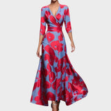 Isadora | Rochie maxi premium, realizată manual