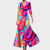 Isadora | Rochie maxi premium, realizată manual
