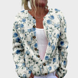 Patrícia | Cardigan floral de toamnă