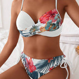 Costum de baie tip bikini cu efect push-up
