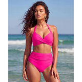 Sabine | Bikini cu Control al Abdomenului 2-in-1 cu Talie Înaltă