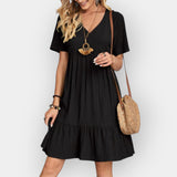 Bianca | Rochie midi cu decolteu în V