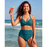 Sabine | Bikini cu Control al Abdomenului 2-in-1 cu Talie Înaltă