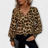 Jadranka | Bluză cu imprimeu leopard stilizat