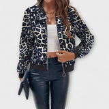 Raquel | Jachetă Elegantă cu Model Leopard