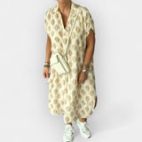 Kadli | Rochie de vară cu guler și linie deschisă