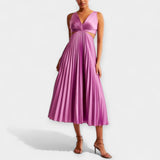 Adriana | Rochie maxi plisată