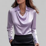 Theresa | Bluză elegantă din satin pentru femei