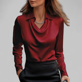 Theresa | Bluză elegantă din satin pentru femei