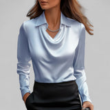 Theresa | Bluză elegantă din satin pentru femei