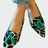 Amelie | Mocasinii Terava cu model animal