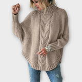 Elysian | Pulover tricotat pentru femei cu model în palmier