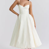 YLIANA | Rochie Midi de Vară Romantică