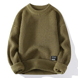 Didrik | PULOVER DIN TRICOT PREMIUM CU STRUCTURĂ DE FOND DE ALBINĂ
