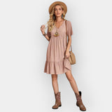 Bianca | Rochie midi cu decolteu în V