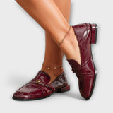 Isabel | Mocasi Bordo