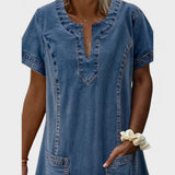 Julia | Rochie din denim moale