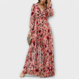 Irina | Rochie maxi cu imprimeu Lillelise