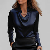 Theresa | Bluză elegantă din satin pentru femei