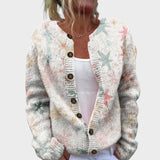 Leonor | Cardigan cu model floral de toamnă