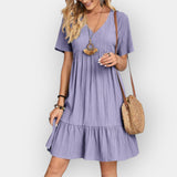 Bianca | Rochie midi cu decolteu în V