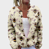 Alice | Cardigan cu flori de toamnă