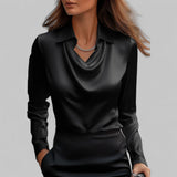 Theresa | Bluză elegantă din satin pentru femei