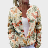 Carolina | Pulover floral de toamnă