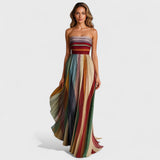 Renata | Rochie colorată fără mâneci