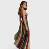 Renata | Rochie colorată fără mâneci