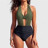 Sabine | Bikini cu Control al Abdomenului 2-in-1 cu Talie Înaltă