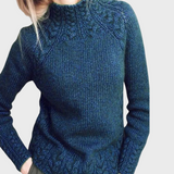 Reeli | Pulover elegant cu guler înalt tricotat