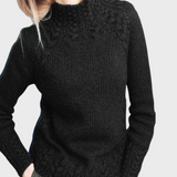 Reeli | Pulover elegant cu guler înalt tricotat