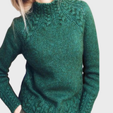 Reeli | Pulover elegant cu guler înalt tricotat