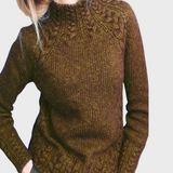 Reeli | Pulover elegant cu guler înalt tricotat