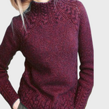 Reeli | Pulover elegant cu guler înalt tricotat
