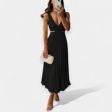 Adriana | Rochie maxi plisată