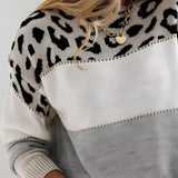 Ophélie | Pulover elegant cu model leopard