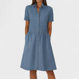 Isabela | Rochie din denim Kootud