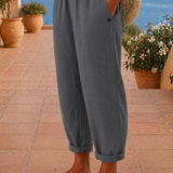 Maja | Pantaloni din in lejeri