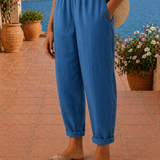 Maja | Pantaloni din in lejeri