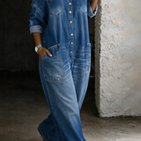 Sophia | Rochie Denim Vaba de la Õlavarrelt