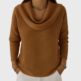 Liis | pulover elegant cu guler pe umeri