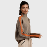 Helena | Pulover cu dungi contrastante