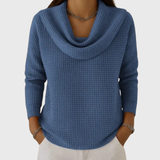 Liis | pulover elegant cu guler pe umeri