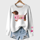 Naoni | Pulover din fleece tricotat cu motiv de taxi