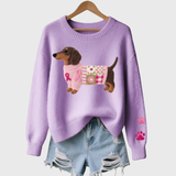 Naoni | Pulover din fleece tricotat cu motiv de taxi